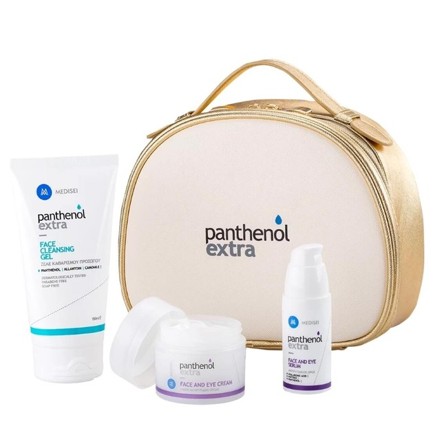 Medisei Panthenol Extra Gift for Her, Face & Eye Cream 50ml, Serum 30ml & Face Cleansing Gel 150ml Medisei Panthenol Extra Gift for Her, Face & Eye Cream 50ml, Serum 30ml & Face Cleansing Gel 150ml