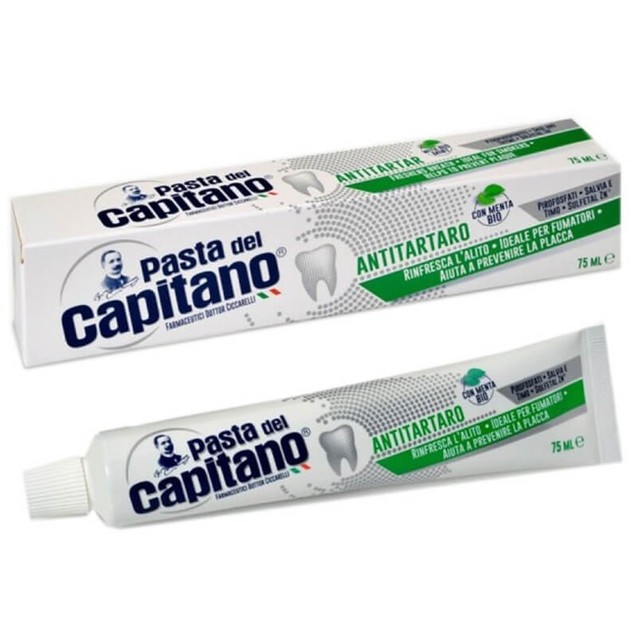 Pasta Del Capitano Antitartaro Οδοντόκρεμα Κατά της Οδοντικής Πέτρας με Γεύση Μέντα 75ml Pasta Del Capitano Antitartaro Οδοντόκρεμα Κατά της Οδοντικής Πέτρας με Γεύση Μέντα 75ml