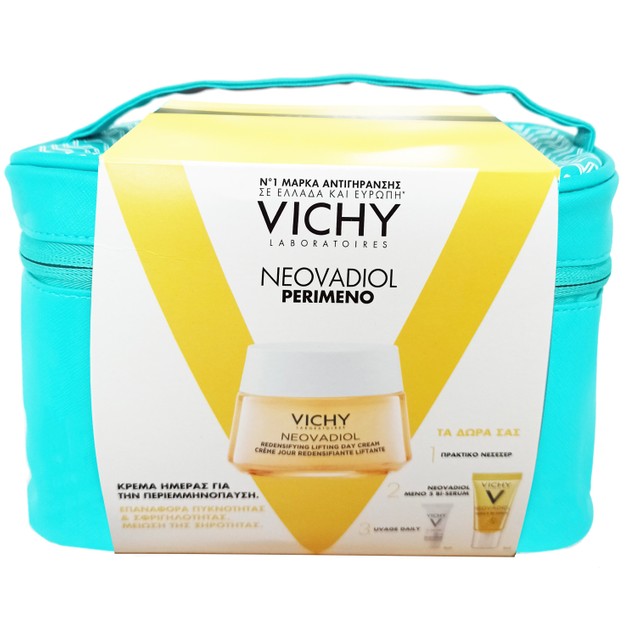 Vichy Promo Neovadiol Perimeno Redensifying Lifting Day Cream 50ml & Δώρο Meno 5 Bi-Serum 5ml & Capital Soleil UV- Age Spf50+ Daily 3ml & Νεσεσέρ Vichy Promo Neovadiol Perimeno Redensifying Lifting Day Cream 50ml & Δώρο Meno 5 Bi-Serum 5ml & Capital Soleil UV- Age Spf50+ Daily 3ml & Νεσεσέρ