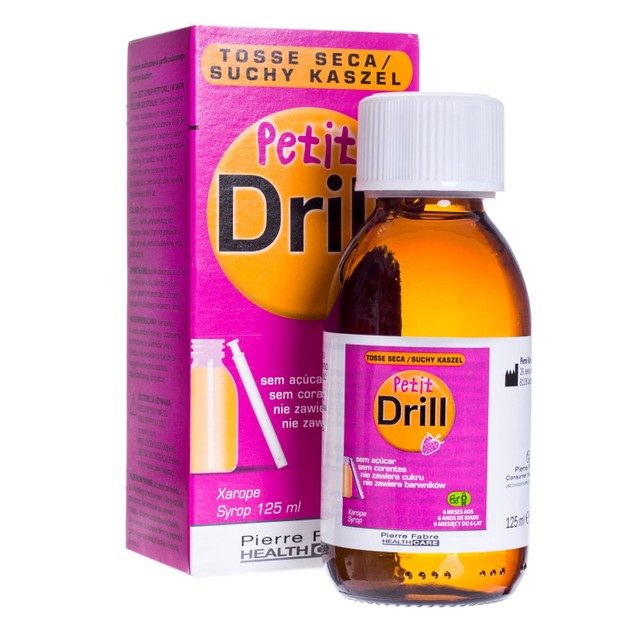 Pierre Fabre Sante Petit Drill Παιδικό Σιρόπι για τον Ξηρό Βήχα με Γεύση Φράουλας Από 6 Μηνών Έως 6 Ετών 125ml Pierre Fabre Sante Petit Drill Παιδικό Σιρόπι για τον Ξηρό Βήχα με Γεύση Φράουλας Από 6 Μηνών Έως 6 Ετών 125ml