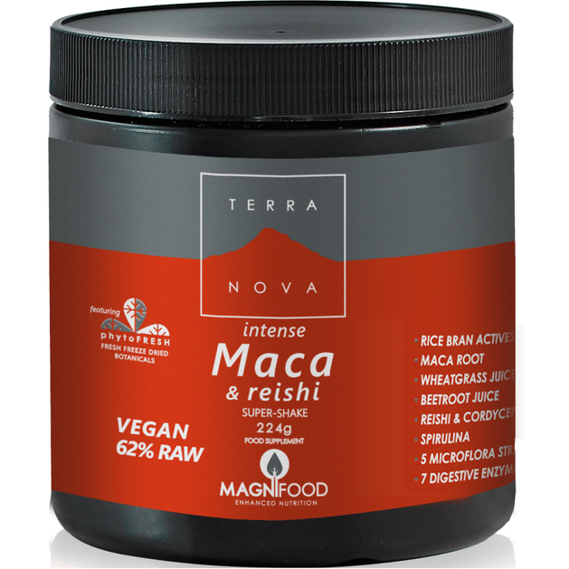 Terranova Maca & Reishi Super Shake Μείγμα Υπερτροφών Για Ενέργεια Και Τόνωση 224g Terranova Maca & Reishi Super Shake Μείγμα Υπερτροφών Για Ενέργεια Και Τόνωση 224g
