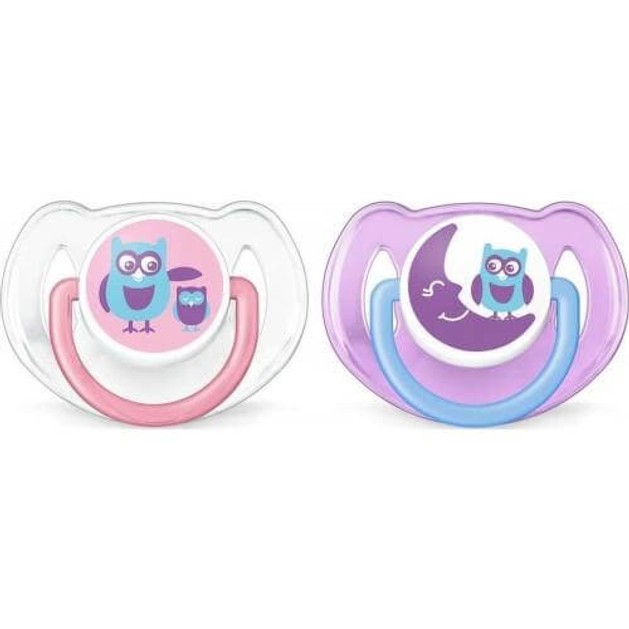 Avent Fashion Πιπίλα Σιλικόνης 6-18m Διαφανές - Μώβ 2 τεμάχια SCF197/22 Avent Fashion Πιπίλα Σιλικόνης 6-18m Διαφανές - Μώβ 2 τεμάχια SCF197/22