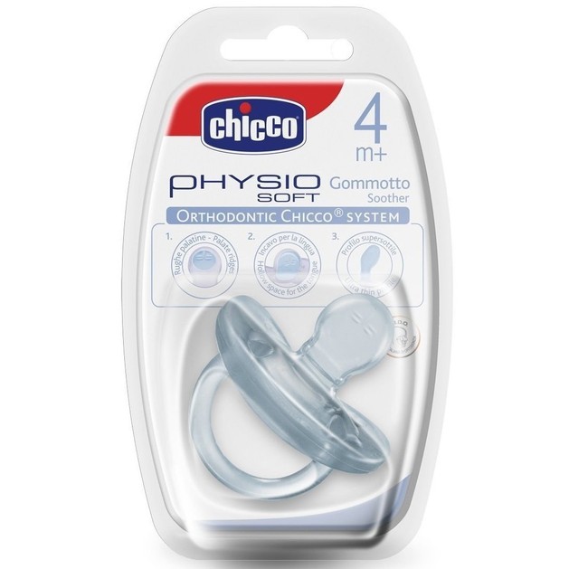 Chicco Physio Soft Πιπίλα Όλο Σιλικόνη 4m+ 1τμχ Chicco Physio Soft Πιπίλα Όλο Σιλικόνη 4m+ 1τμχ