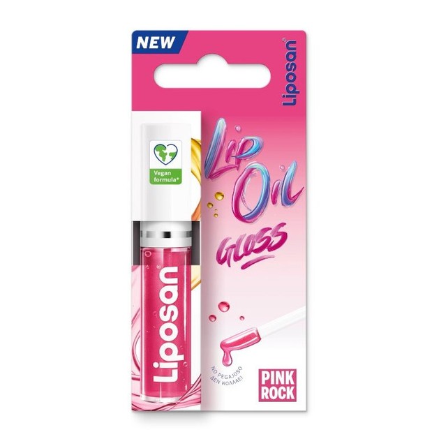 Liposan Lip Oil Gloss Pink Rock Ελαιώδες Gloss Χειλιών για Λάμψη & Αίσθηση Όγκου στα Χείλη 5.5ml Liposan Lip Oil Gloss Pink Rock Ελαιώδες Gloss Χειλιών για Λάμψη & Αίσθηση Όγκου στα Χείλη 5.5ml