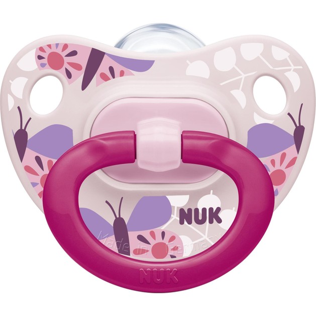 Nuk Classic Happy Days Πιπίλα Σιλικόνης με Κρίκο Μεγέθους 2 (6-18 Μηνών) 1τμχ Nuk Classic Happy Days Πιπίλα Σιλικόνης με Κρίκο Μεγέθους 2 (6-18 Μηνών) 1τμχ