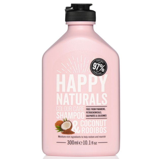 Happy Naturals Colour Care Shampoo Coconut & Rooibos Σαμπουάν για Λάμψη & Θρέψη στα Βαμμένα Μαλλιά 300ml Happy Naturals Colour Care Shampoo Coconut & Rooibos Σαμπουάν για Λάμψη & Θρέψη στα Βαμμένα Μαλλιά 300ml