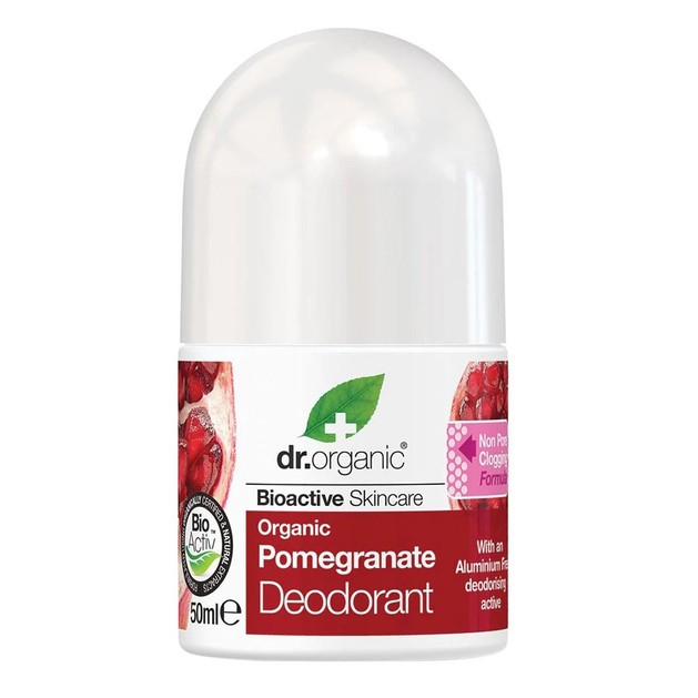 Dr Organic Virgin Pomegranate Roll on Deodorant 50ml Dr Organic Virgin Pomegranate Roll on Deodorant 50ml