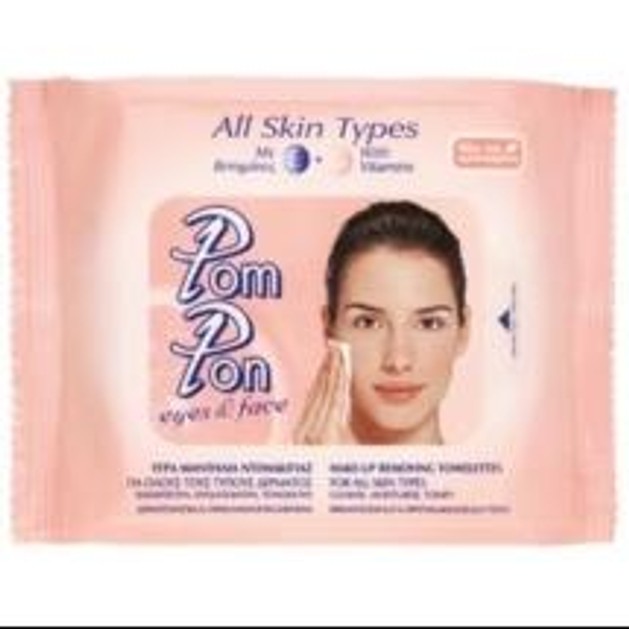 Pom Pon Υγρά Μαντήλια Ντεμακιγιάζ 20 Τεμάχια Pom Pon Υγρά Μαντήλια Ντεμακιγιάζ 20 Τεμάχια