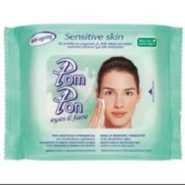 Pom Pon Sensitive Υγρά Μαντήλια Ντεμακιγιάζ 20 Τεμάχια Pom Pon Sensitive Υγρά Μαντήλια Ντεμακιγιάζ 20 Τεμάχια