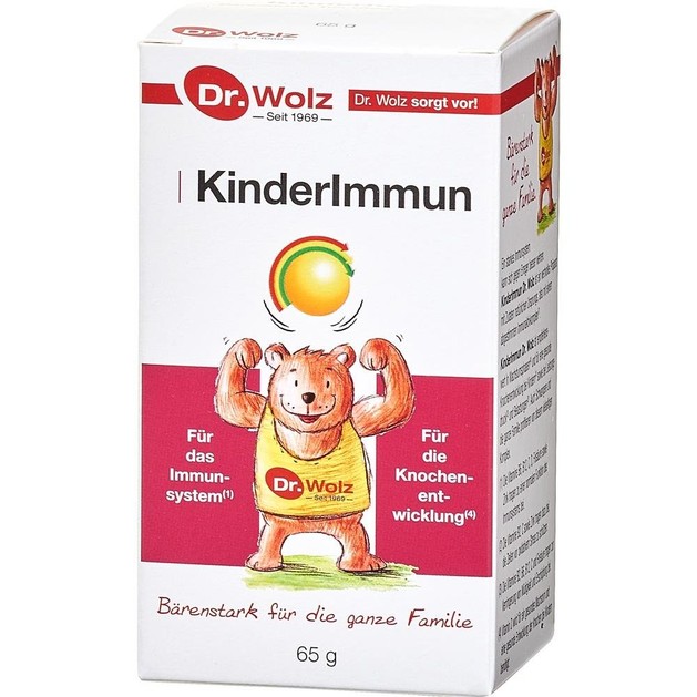 Dr. Wolz KinderImmun με Πρωτόγαλα, β-γλυκάνες & Βιταμίνες B, C, D3, 65g Dr. Wolz KinderImmun με Πρωτόγαλα, β-γλυκάνες & Βιταμίνες B, C, D3, 65g