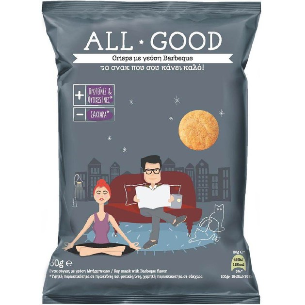 Power Health All Good Crisps Το Σνακ που σου Κάνει Καλό με Γεύση Barbeque 30gr Power Health All Good Crisps Το Σνακ που σου Κάνει Καλό με Γεύση Barbeque 30gr