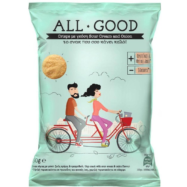 Δώρο -Power Health All Good Crisps Το Σνακ που σου Κάνει Καλό με Γεύση Sour Cream & Onion 30gr Δώρο -Power Health All Good Crisps Το Σνακ που σου Κάνει Καλό με Γεύση Sour Cream & Onion 30gr