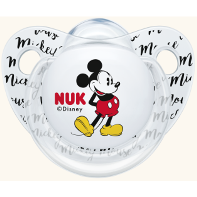 Nuk Trendline Disney Mickey Πιπίλα Γκρι Σιλικόνης 0-6m 1 τεμάχιο Nuk Trendline Disney Mickey Πιπίλα Γκρι Σιλικόνης 0-6m 1 τεμάχιο