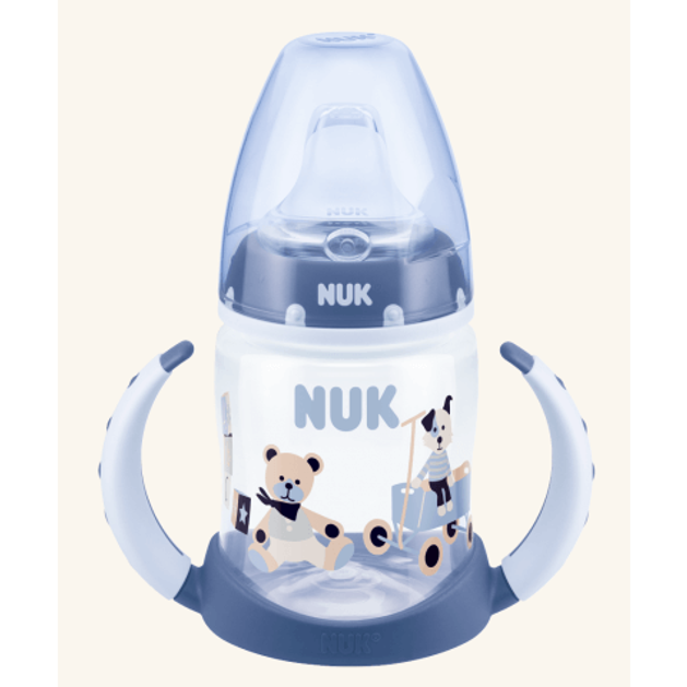 Nuk First Choice Πλαστικό Μπιμπερό Εκπαίδευσης με Ρύγχος Σιλικόνης (6-18 Μηνών) 150ml Nuk First Choice Πλαστικό Μπιμπερό Εκπαίδευσης με Ρύγχος Σιλικόνης (6-18 Μηνών) 150ml