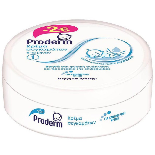 Proderm Κρέμα Συγκαμάτων 0-12 Μηνών Προσφορά -2 Ευρώ 150ml Proderm Κρέμα Συγκαμάτων 0-12 Μηνών Προσφορά -2 Ευρώ 150ml
