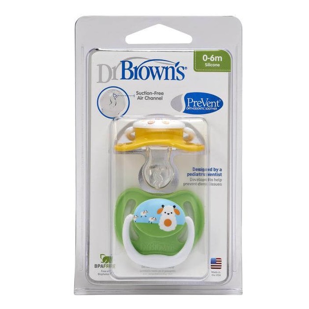 Dr. Brown\'s PreVent PV140-GB Ορθοδοντική Πιπίλα Σιλικόνης ΕΠΙΠΕΔΟ 1 Για νεογέννητα από 0 έως 6 μηνών Dr. Brown\'s PreVent PV140-GB Ορθοδοντική Πιπίλα Σιλικόνης ΕΠΙΠΕΔΟ 1 Για νεογέννητα από 0 έως 6 μηνών