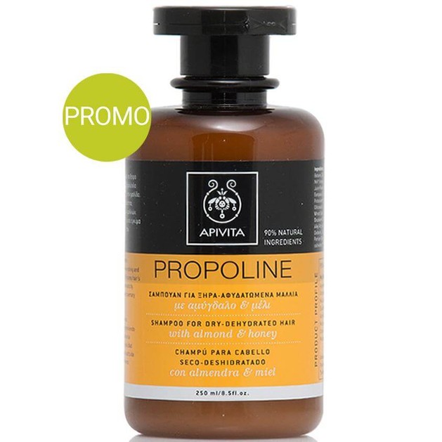 Apivita Propoline Σαμπουάν για Ξηρά-Αφυδατωμένα Μαλλιά με Αμυγδαλιά & Μέλι Προσφορά -20% 250ml Apivita Propoline Σαμπουάν για Ξηρά-Αφυδατωμένα Μαλλιά με Αμυγδαλιά & Μέλι Προσφορά -20% 250ml