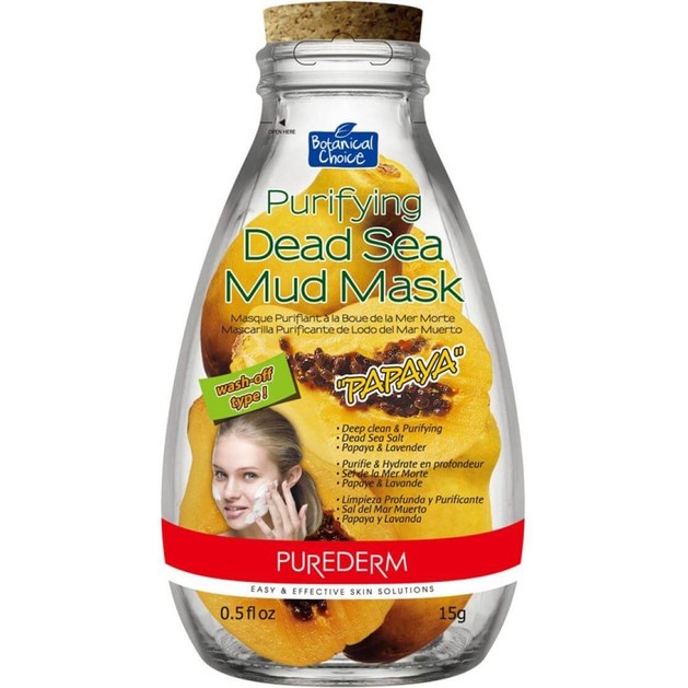 Vican Purederm Purifying Dead Sea Mud Mask Papaya 15gr Vican Purederm Purifying Dead Sea Mud Mask Papaya 15gr