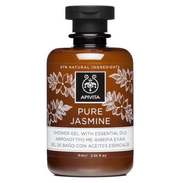 Apivita Pure Jasmine Shower Gel With Essential Oils 75ml Apivita Pure Jasmine Shower Gel With Essential Oils 75ml