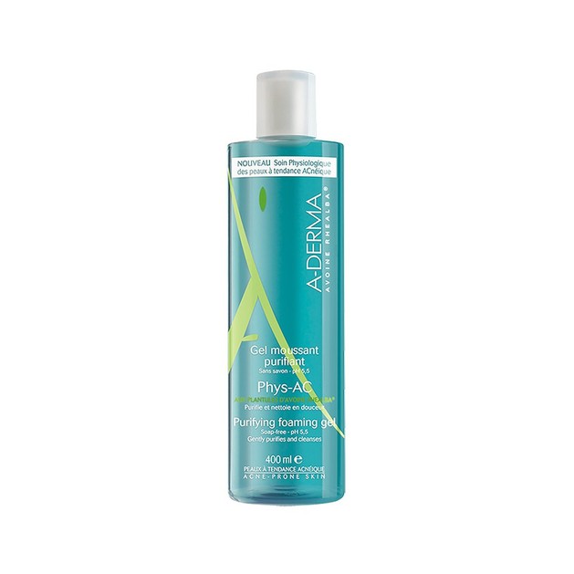 A-Derma Phys-AC Gel Moussant Purifiant 400ml Promo -20% A-Derma Phys-AC Gel Moussant Purifiant 400ml Promo -20%