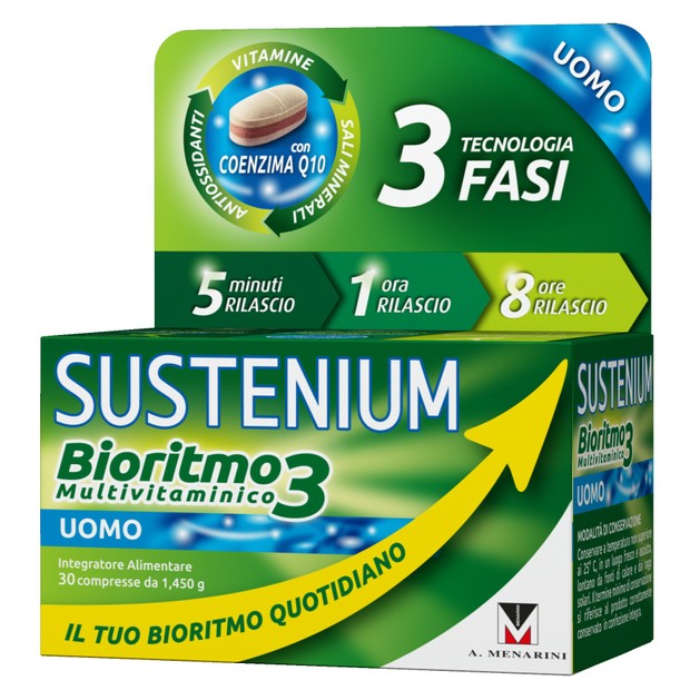 Menarini Sustenium Biorhythm3 Men Συμπλήρωμα Διατροφής Πολυβιταμινών για Κάλυψη των Αναγκών του Ανδρικού Οργανισμού 30caps Menarini Sustenium Biorhythm3 Men Συμπλήρωμα Διατροφής Πολυβιταμινών για Κάλυψη των Αναγκών του Ανδρικού Οργανισμού 30caps