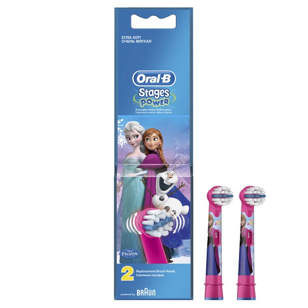 Oral-B Stages Power Disney Frozen Ανταλλακτικές Κεφαλές Ηλεκτρικής Οδοντόβουρτσας 2 Τεμάχια Oral-B Stages Power Disney Frozen Ανταλλακτικές Κεφαλές Ηλεκτρικής Οδοντόβουρτσας 2 Τεμάχια