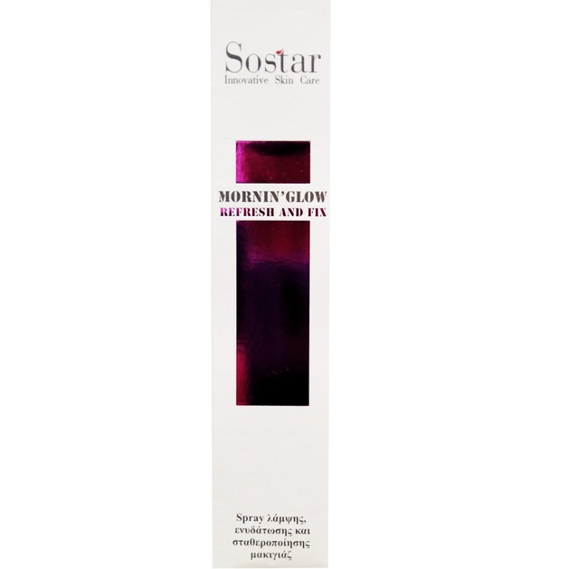 Sostar Mornin\' Glow Refresh and Fix Σπρέι Προσώπου Ενυδάτωσης και Σταθεροποίησης Μακιγιάζ 125ml Sostar Mornin\' Glow Refresh and Fix Σπρέι Προσώπου Ενυδάτωσης και Σταθεροποίησης Μακιγιάζ 125ml