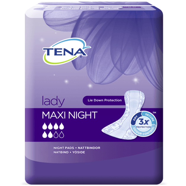 Tena Lady Maxi Night για Ελαφριάς και Μέτριας Μορφής Ακράτεια 12τεμ Tena Lady Maxi Night για Ελαφριάς και Μέτριας Μορφής Ακράτεια 12τεμ