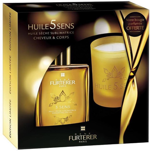 Rene Furterer Πακέτο Προσφοράς Huile 5 Sens Enhancing Dry Oil Hair & Body Ξηρό Λάδι 100ml & Δώρο Bougie Parfume Rene Furterer Πακέτο Προσφοράς Huile 5 Sens Enhancing Dry Oil Hair & Body Ξηρό Λάδι 100ml & Δώρο Bougie Parfume