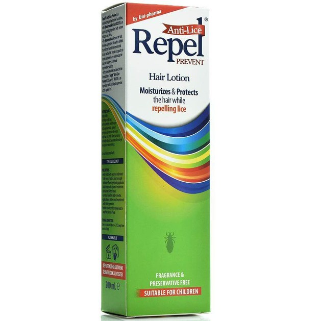 Uni-Pharma Repel Prevent Anti-Lice Hair Lotion Απωθητική Λοσιόν Ενάντια Στις Ψείρες 200ml Uni-Pharma Repel Prevent Anti-Lice Hair Lotion Απωθητική Λοσιόν Ενάντια Στις Ψείρες 200ml