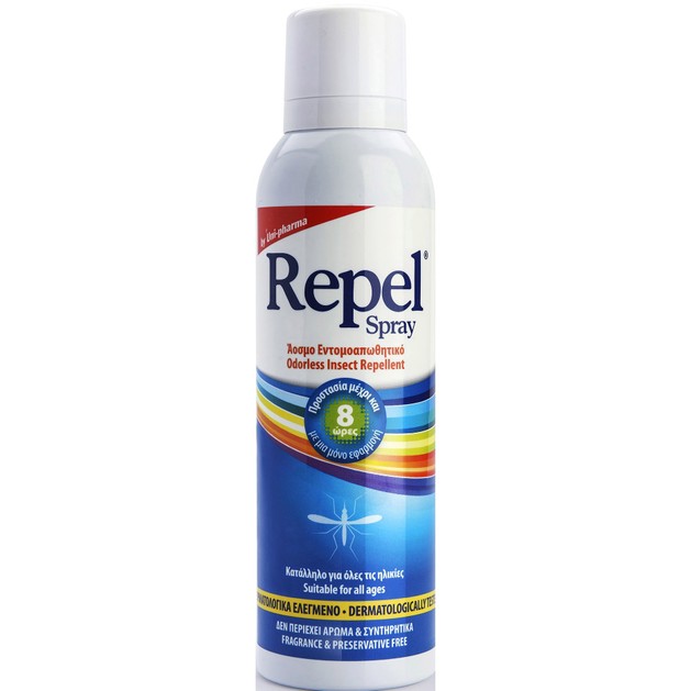 Uni-Pharma Repel Spray Άοσμο Εντομοαπωθητικό Spray 100ml Uni-Pharma Repel Spray Άοσμο Εντομοαπωθητικό Spray 100ml