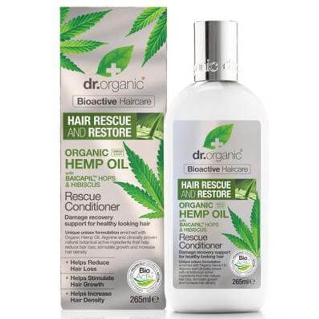 Dr. Organic Hemp Oil Rescue Conditioner Μαλακτική Κρέμα Εντατικής Αναδόμησης & Θρέψης σε Βάθος 265ml Dr. Organic Hemp Oil Rescue Conditioner Μαλακτική Κρέμα Εντατικής Αναδόμησης & Θρέψης σε Βάθος 265ml