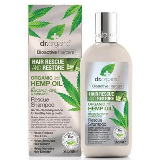 Dr. Organic Hemp Oil Rescue Shampoo Σαμπουάν Εντατικής Ενυδάτωσης και Προστασίας της Τρίχας 265ml Dr. Organic Hemp Oil Rescue Shampoo Σαμπουάν Εντατικής Ενυδάτωσης και Προστασίας της Τρίχας 265ml
