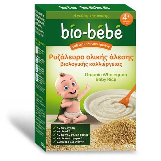 Bio Bebe Ρυζάλευρο ολικής άλεσης βιολογικής καλλιέργειας 200gr Bio Bebe Ρυζάλευρο ολικής άλεσης βιολογικής καλλιέργειας 200gr