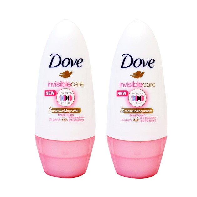 Dove Deo Roll On Invisible Care 48h Floral Touch Αποσμητικό 48ωρης Αντιιδρωτικής Προστασίας Χωρίς Λευκά Σημάδια 1+1 Δώρο,2x50ml Dove Deo Roll On Invisible Care 48h Floral Touch Αποσμητικό 48ωρης Αντιιδρωτικής Προστασίας Χωρίς Λευκά Σημάδια 1+1 Δώρο,2x50ml