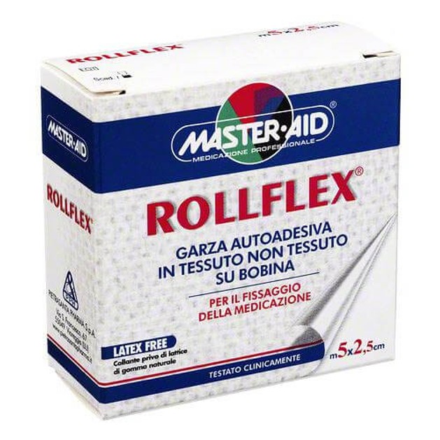 Master Aid Rollflex Αυτοκόλλητη Γάζα Απο Μη Υφασμένο Ύφασμα 5m x 2,5cm Master Aid Rollflex Αυτοκόλλητη Γάζα Απο Μη Υφασμένο Ύφασμα 5m x 2,5cm