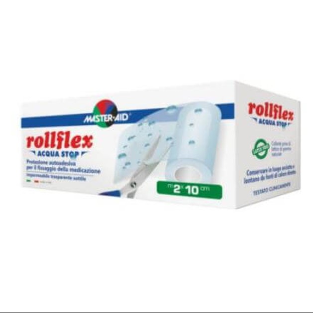 Master Aid Rollflex Acqua Stop Αυτοκόλλητη Διαφανής Μεμβράνη Για Επικάλυψη Και Στερέωση Της Γάζας 10m x 2cm Master Aid Rollflex Acqua Stop Αυτοκόλλητη Διαφανής Μεμβράνη Για Επικάλυψη Και Στερέωση Της Γάζας 10m x 2cm