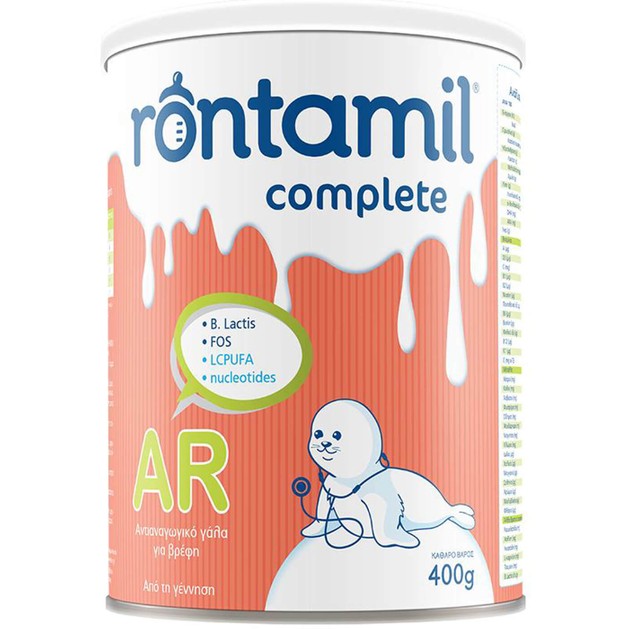 Rontamil AR Complete Διαιτητικό Τρόφιμο για την Αντιμετώπιση των Βρεφικών Αναγωγών από την Γέννηση 400gr Rontamil AR Complete Διαιτητικό Τρόφιμο για την Αντιμετώπιση των Βρεφικών Αναγωγών από την Γέννηση 400gr