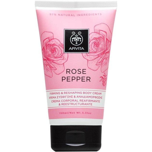 Apivita Rose Pepper Firming & Reshaping Body Cream 150ml Apivita Rose Pepper Firming & Reshaping Body Cream 150ml