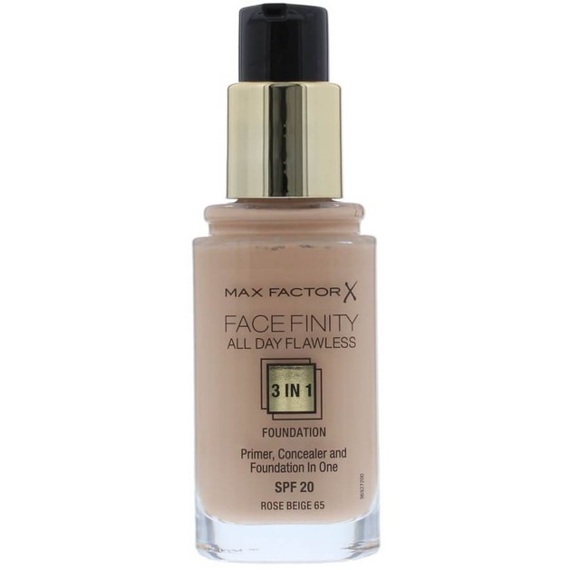 Max Factor Facefinity 65 Rose Beige 3 in 1 Foundation 30ml (make up) Max Factor Facefinity 65 Rose Beige 3 in 1 Foundation 30ml (make up)