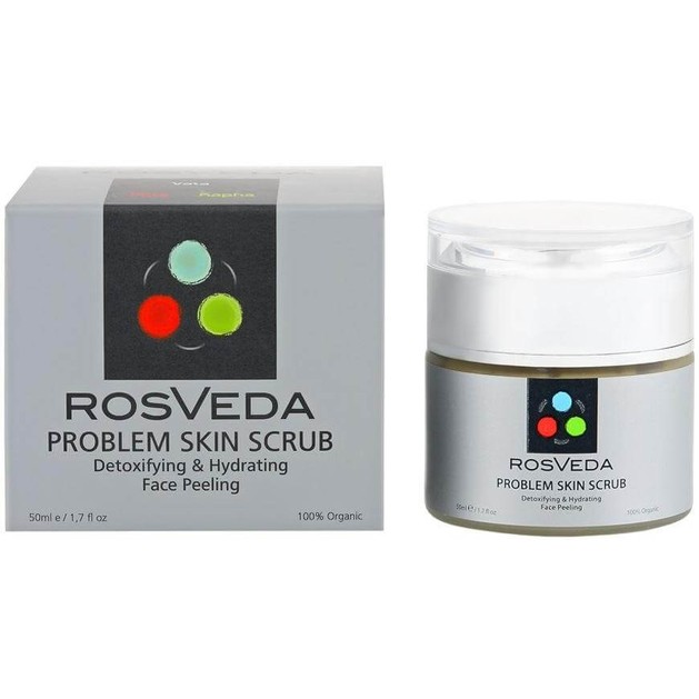 RosVeda Problem Skin Scrub 100% Φυτική Σύνθεση, Απολεπιστικό Προσώπου Για Δέρματα Με Λιπαρότητα & Τάση Ακμής 50ml RosVeda Problem Skin Scrub 100% Φυτική Σύνθεση, Απολεπιστικό Προσώπου Για Δέρματα Με Λιπαρότητα & Τάση Ακμής 50ml