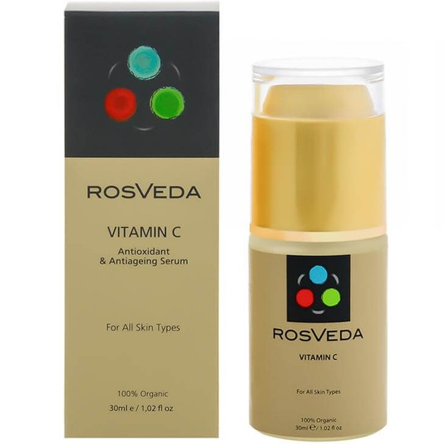 RosVeda Vitamin C 100% Φυτική Σύνθεση, Ορός Βιταμίνης C με Αντιρυτιδική Αντιοξειδωτική Δράση, Δίνει Λάμψη στα Θαμπά Δέρματα 30ml RosVeda Vitamin C 100% Φυτική Σύνθεση, Ορός Βιταμίνης C με Αντιρυτιδική Αντιοξειδωτική Δράση, Δίνει Λάμψη στα Θαμπά Δέρματα 30ml