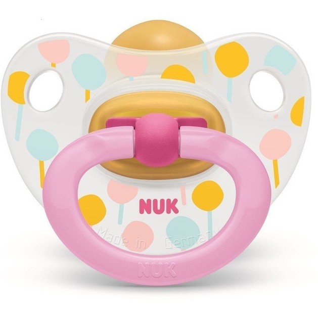 Nuk Classic Happy Kids Πιπίλα από Καουτσούκ με Κρίκο Μεγέθους 3 (18-36 Μηνών) 1τμχ Nuk Classic Happy Kids Πιπίλα από Καουτσούκ με Κρίκο Μεγέθους 3 (18-36 Μηνών) 1τμχ