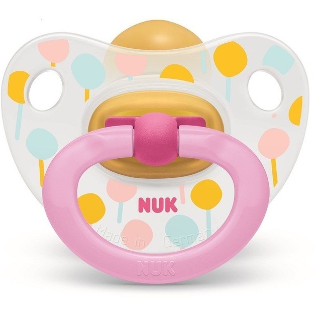 Nuk Classic Happy Kids Πιπίλα απο Καουτσούκ με Κρίκο 0-6 Μηνών 1τμχ Nuk Classic Happy Kids Πιπίλα απο Καουτσούκ με Κρίκο 0-6 Μηνών 1τμχ