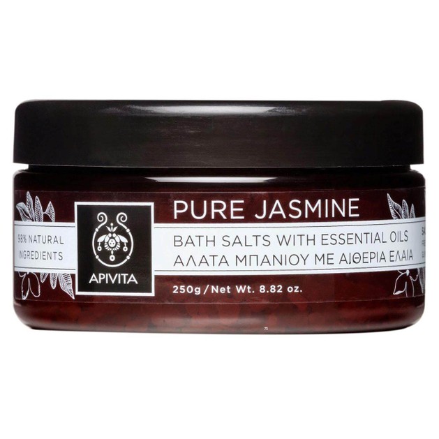 Apivita Pure Jasmine Άλατα Μπάνιου με Αιθέρια Έλαια με γιασεμί Τόνωση & αναζωογόνηση 250gr Apivita Pure Jasmine Άλατα Μπάνιου με Αιθέρια Έλαια με γιασεμί Τόνωση & αναζωογόνηση 250gr