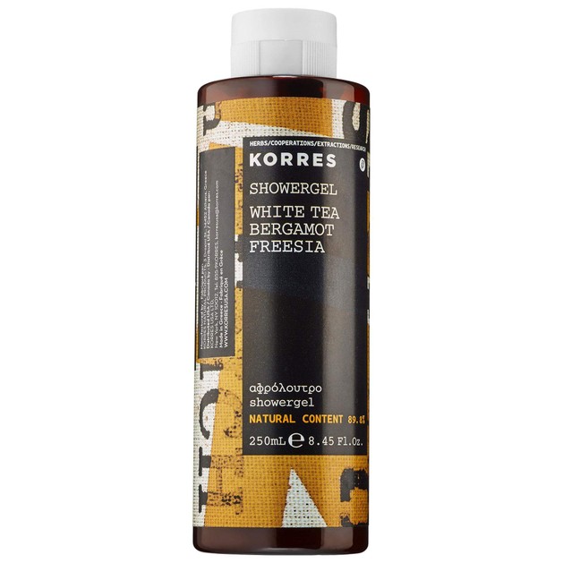 Korres White Tea, Bergamot & Fresia Showergel 250ml Korres White Tea, Bergamot & Fresia Showergel 250ml