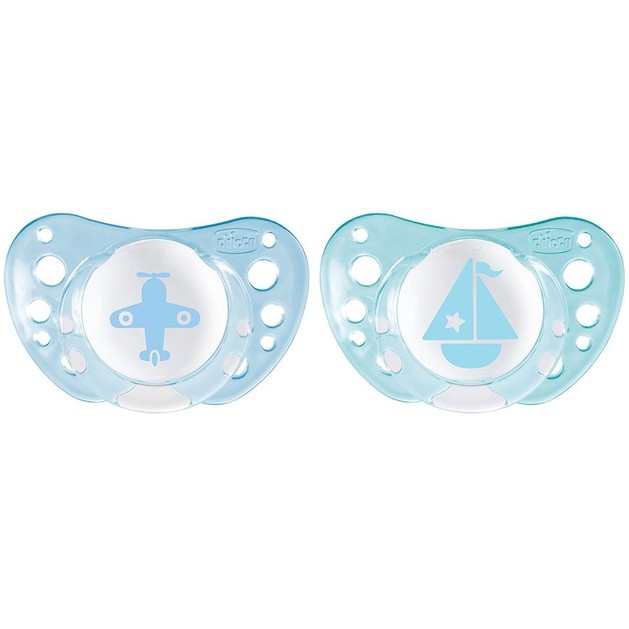 Chicco Πιπίλα Σιλικόνης Physio Air Μπλε 0-6m 2τμχ Chicco Πιπίλα Σιλικόνης Physio Air Μπλε 0-6m 2τμχ