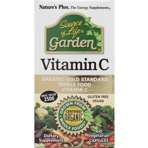 Nature\'s Plus Source Of Life Garden Organic Vitamin C Συμπλήρωμα Διατροφής με Βιταμίνη C 60 Vcaps Nature\'s Plus Source Of Life Garden Organic Vitamin C Συμπλήρωμα Διατροφής με Βιταμίνη C 60 Vcaps