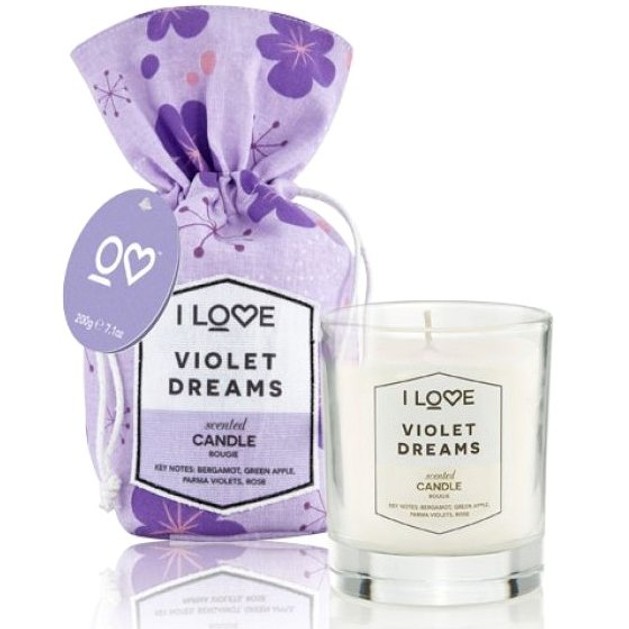 I Love... Violet Dreams Scented Candle Αρωματικό Κερί 200gr I Love... Violet Dreams Scented Candle Αρωματικό Κερί 200gr