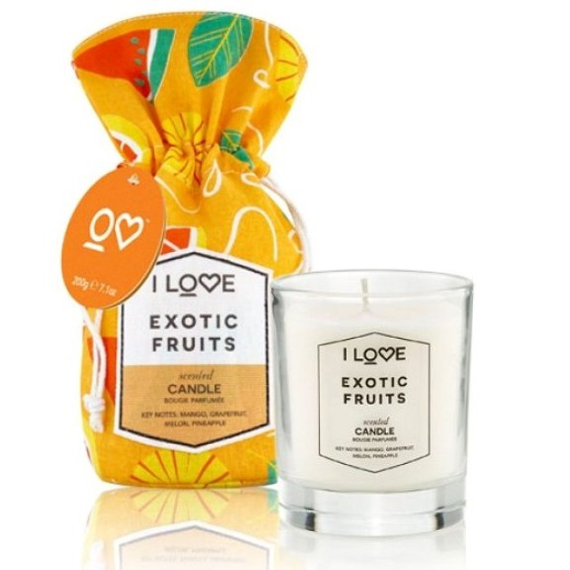I Love... Exotic Fruits Scented Candle Αρωματικό Κερί 200gr I Love... Exotic Fruits Scented Candle Αρωματικό Κερί 200gr